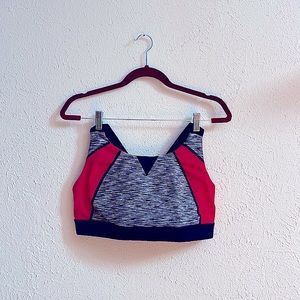 Red and black marble torrid active bra size 1